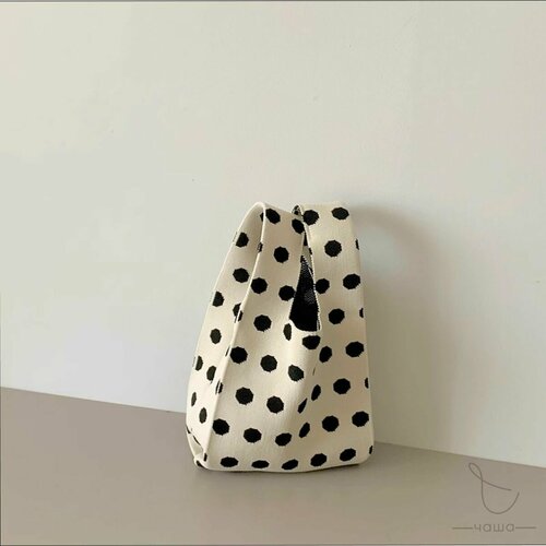 Сумка черный белый 600₽