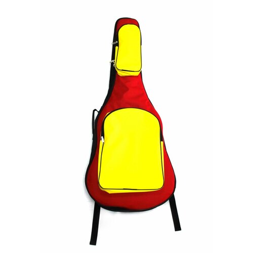MZ-ChGC-3bk/red/yel Чехол для классической гитары, черный/красный/желтый, MEZZO