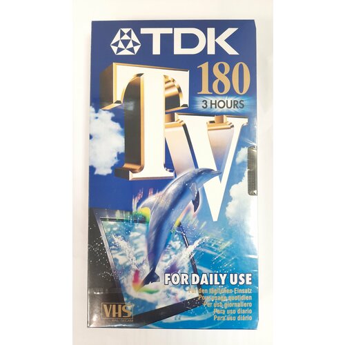 Видеокассета VHS, TDK TV180, E-180TVED.