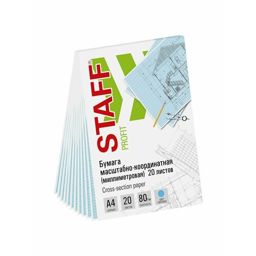 Бумага миллиметровая STAFF 243₽