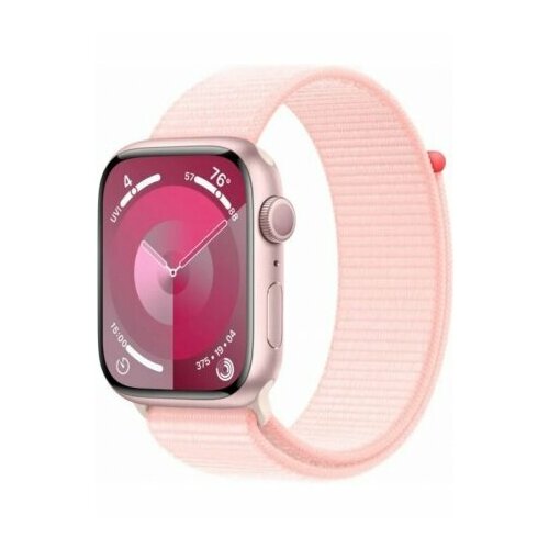 Умные часы Apple Watch Series 9 GPS 45 мм Aluminium Case Sport Loop, pink