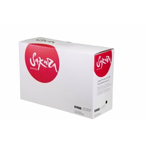 Картридж лазерный Sakura 655A / CF450A черный 12500 стр. для HP (SACF450A) картридж superfine sf cf450a лазерный картридж hp 655a cf450a 12500 стр черный