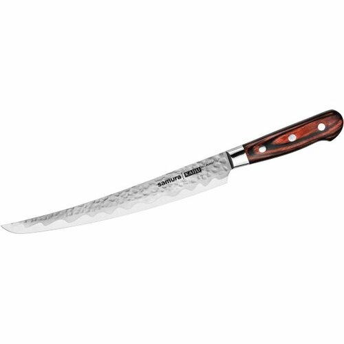 Нож кухонный для нарезки, слайсер Samura KAIJU Tanto SKJ-0046BT/K, 230 мм, AUS-8, дерево, с больстером