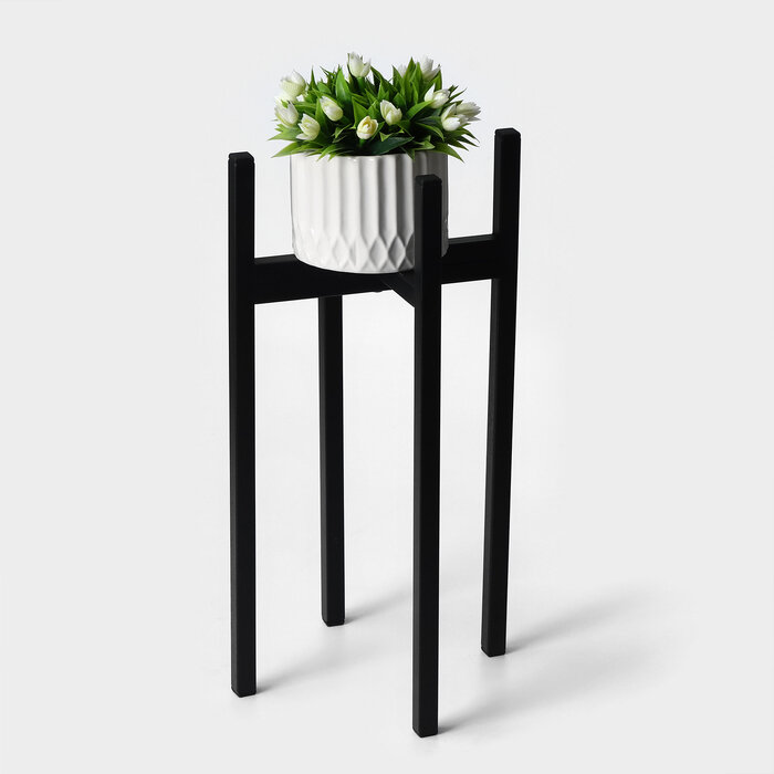 фото Подставка для цветов «Лофт», h=45 см, d=22-32 см, металл