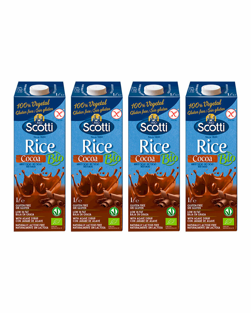 Рисовый напиток Riso Scotti с Какао BIO 1 л. - 4 шт