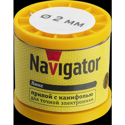 Navigator Припой 93 087 NEM-Pos02-61K-2-K200 (ПОС-61, катушка, 2 мм, 200 гр) 93087 (5 шт.)