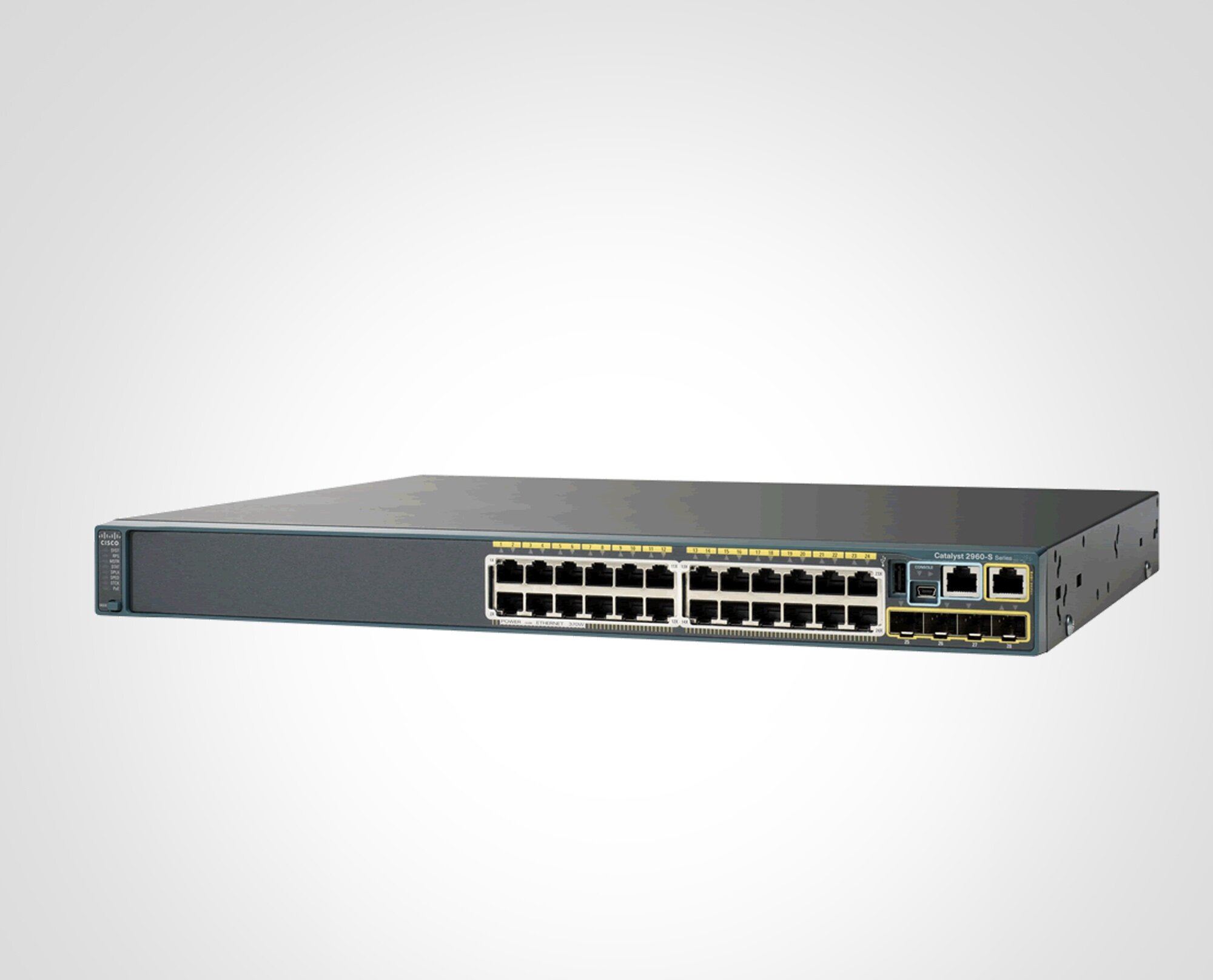 Коммутатор CISCO WS-C2960-24TT-L 10/100Base-T-24 10/100/1000 Base-TX-2 L2