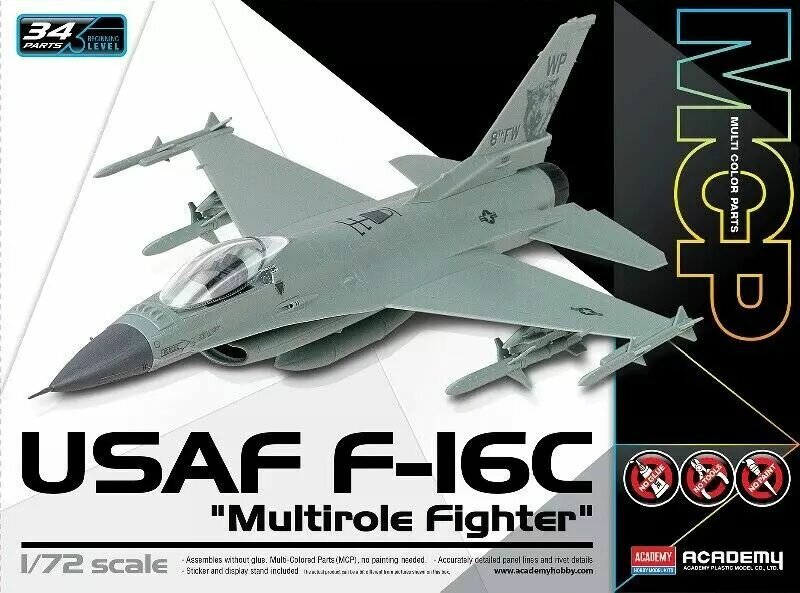 Сборная модель истребитель F-16C "Multirole Fighter", 1/72, AD-12541