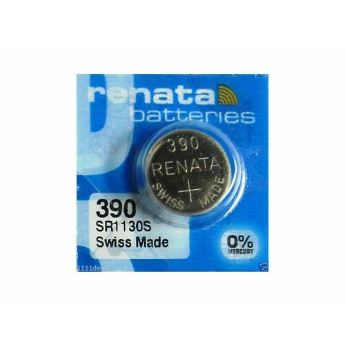 батарейка seizaiken 390 sr1130 sr54 lr54 ag10 5 шт Батарейка Renata 390 SR54, в упаковке: 3 шт.