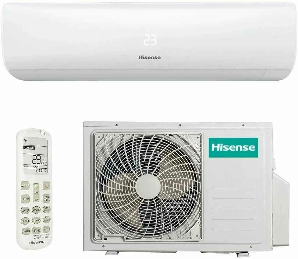 Кондиционер настенный инверторный Hisense AS-09UW4RYRKB00 серии ZOOM DC Inverter белый