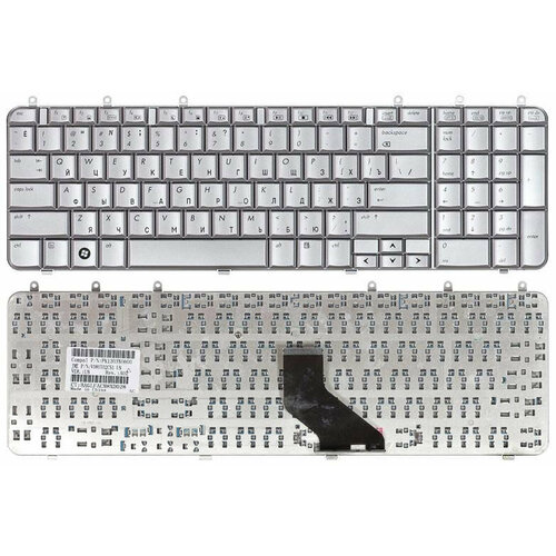 Клавиатура для ноутбука HP 500843-001 серебристая