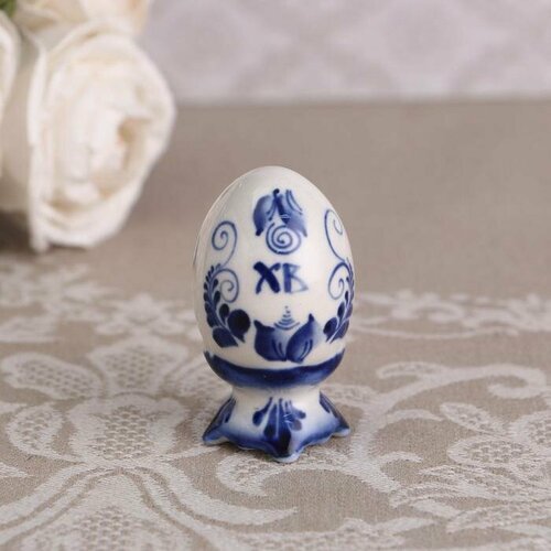 Сувенир Яйцо 65 см гжель малое 748₽