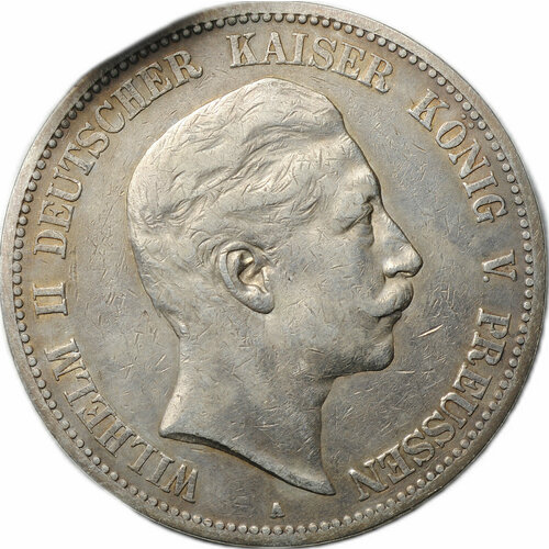 Монета 5 марок 1898 А Пруссия Германия клуб нумизмат монета 5 марок пруссии 1902 года серебро а