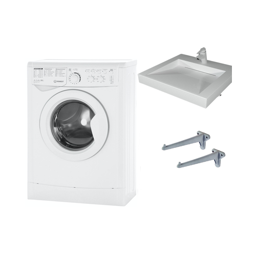 Стиральная машина Indesit EWUC 4105 и раковина Берта 55 3665000₽