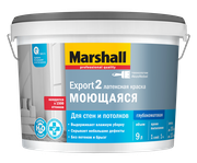 Краска интерьерная Marshall Export-2 глубокоматовая белая BW 9 л