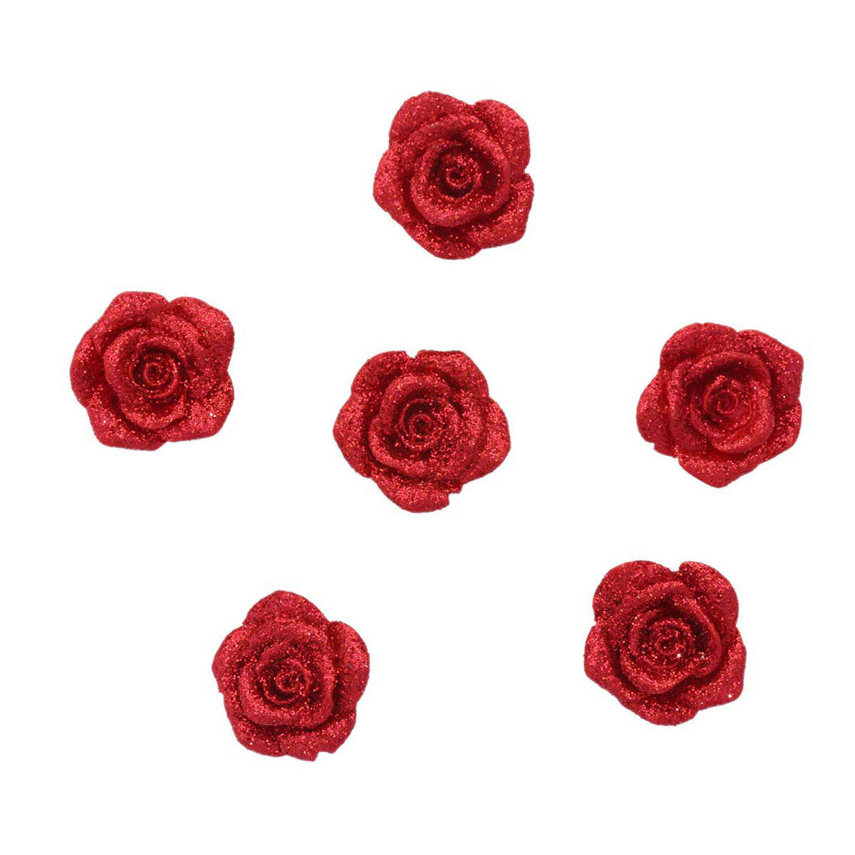 Кабошоны и шармы для слаймов 'Роза', Astra&Craft, LR15-4617, 6 шт