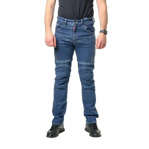 Мотоштаны: Savage Slim fit Cordura Denim / Синий