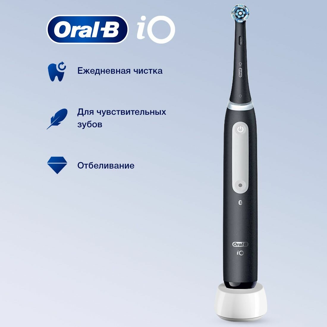 Электрическая зубная щетка Oral-B iO 3 Matt Black (iOG3.1A6.0)