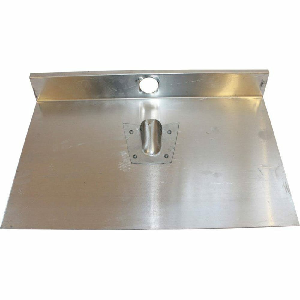 Алюминиевая лопата для снега 375х500 мм с планкой без черенка спец КПБ-1Б-375П