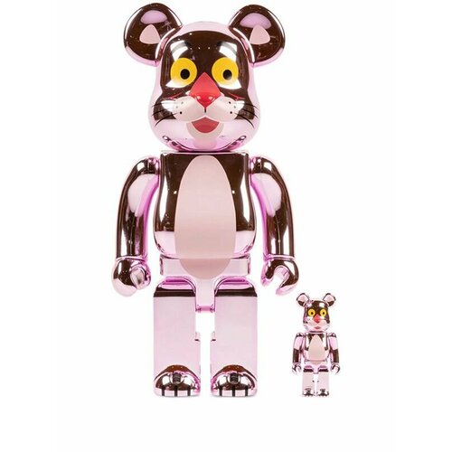 Набор коллекционных фигурок Medicom Toy Bearbrick Pink Panther Chrome Version