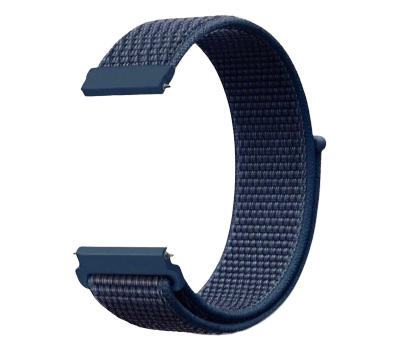 Универсальный нейлоновый Nylon ремешок 22 мм для часов Samsung Xiaomi Huawei Garmin. Синий