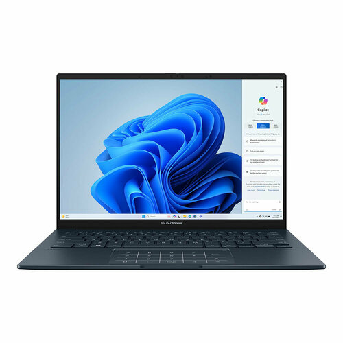 Ноутбук Asus Zenbook 14 UX3405MA-QD489 Core Ultra 5 125H 16Gb SSD1Tb Intel Arc 14 OLED FHD+ (1920x1200) noOS blue WiFi BT Cam Bag (90NB11R1-M00ST0)