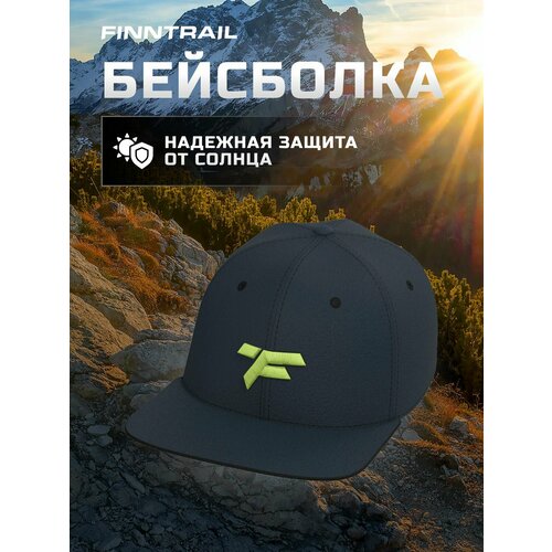 фото Бейсболка finntrail, размер onesize, черный