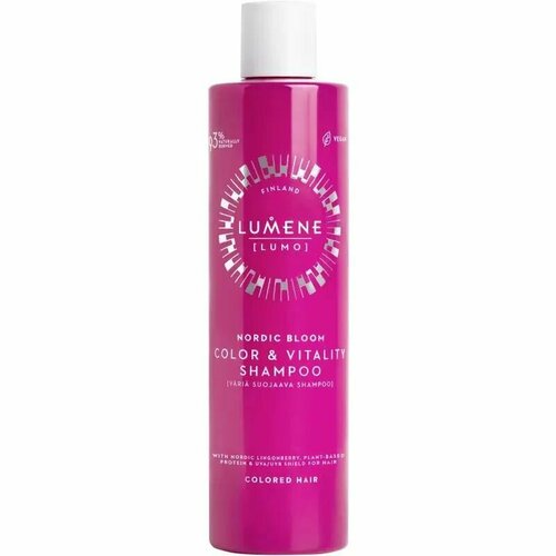 Шампунь для окрашенных волос Lumene LUMO Nordic bloom color&vitality с экстрактом арктической брусники 300 мл (из Финляндии)