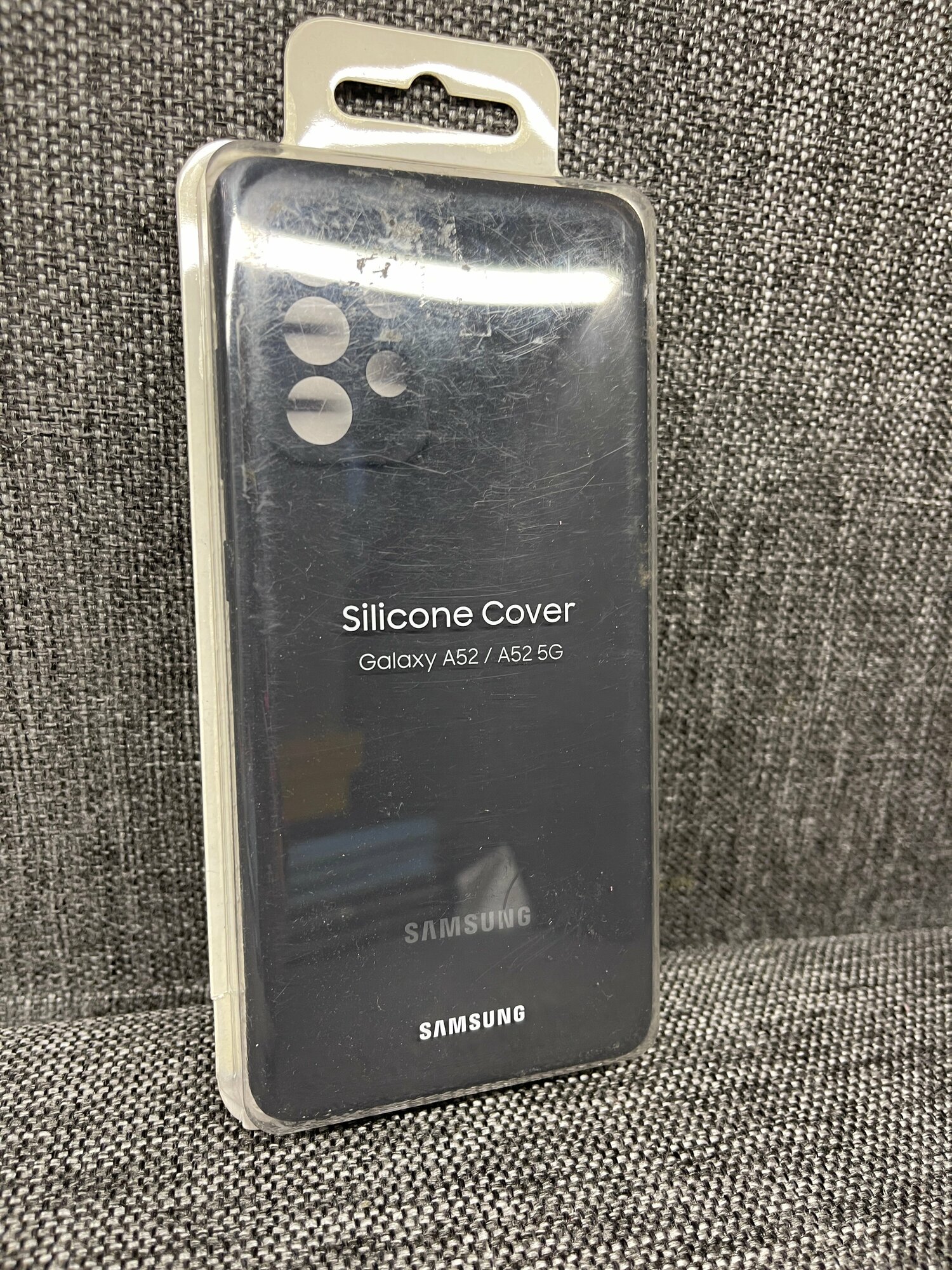 Чехол-накладка Silicone Cover для смартфонов SAMSUNG Galaxy A52 / A52 5G, EF-PA525TBEGRU, черный