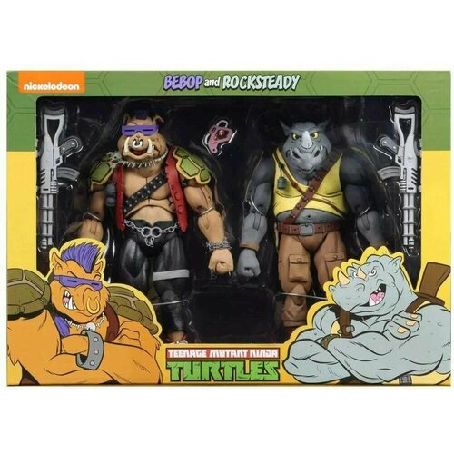 Фигурка Бибоп и Рокстеди TMNT Bebop and Rocksteady printio подушка бибоп и рокстеди