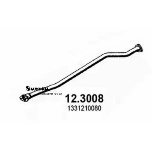 ASSO 12.3008 Труба глушителя