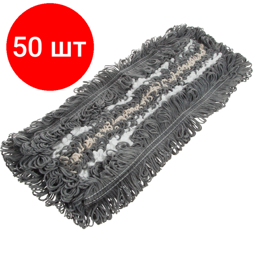 Комплект 50 штук Насадка МОП Luscan Professional 40х10см 165г хлопок микрофибр карман 30348₽