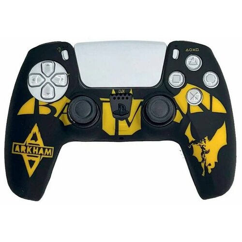 Силиконовый чехол для DualSense (PS5) Batman: Arkham full set chrome buttons for ps5 handle thumb sticks joystick cap l1 r1 l2 r2 d pad button for ps5 controller