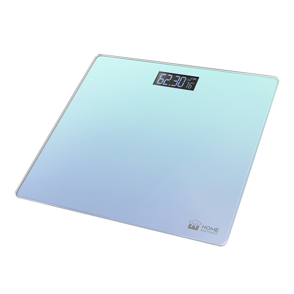 HOME ELEMENT HE-SC906 {new} лилово-голубой весы напольные сенсор встроенный термометр