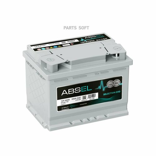 ABSEL QX543123 Аккумуятор ABSEL SELECTION EVO 12V 60Ah 610A 242x175x190 ПП 13050₽
