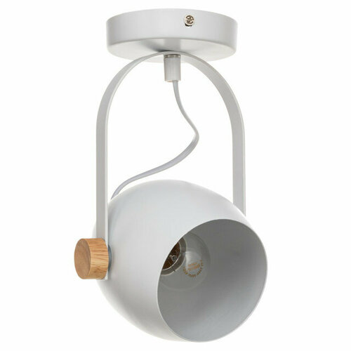 Спот lamplandia bud e27 1х60вт металл белый 6957₽