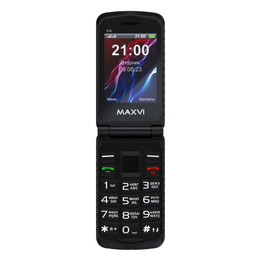 Телефон MAXVI E10, 2 SIM, черный