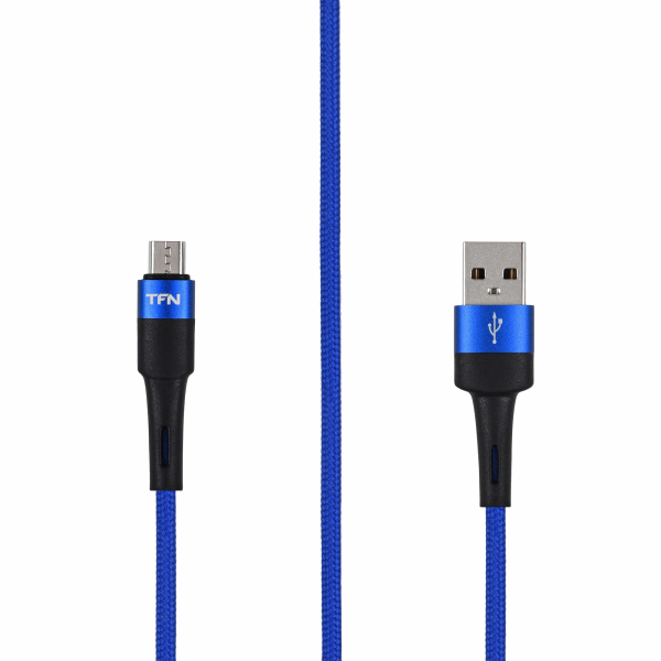 Кабель TFN USB - Micro USB 1.2m. 2A Blue (TFN-C-ENV-MIC1MBL)