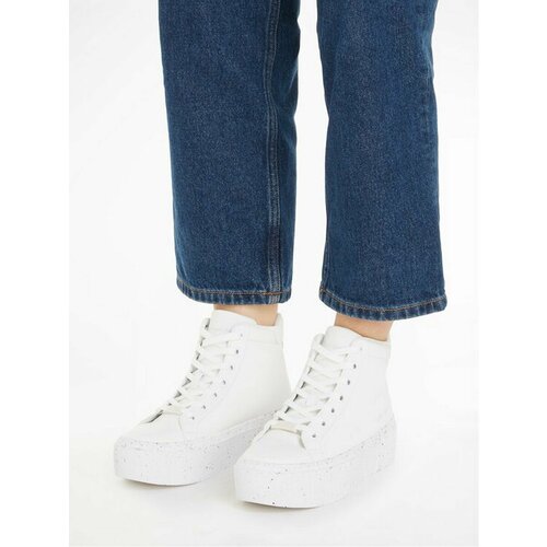 Кеды Calvin Klein Jeans, размер EU 41, белый кеды dc shoes kalis vulc mid wnt mid top multi color