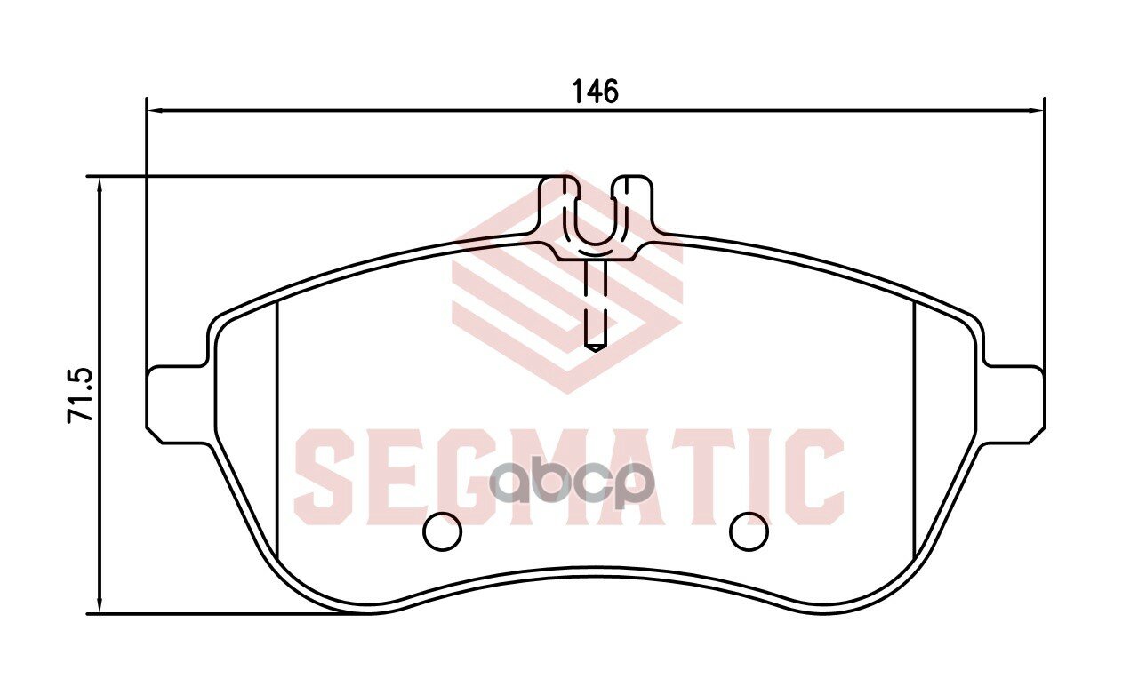 Колодка Торм Диск Пер Mb C-Class (W204) 2007-2014 E-Class (W212) 2009- SEGMATIC арт. SGBP2776