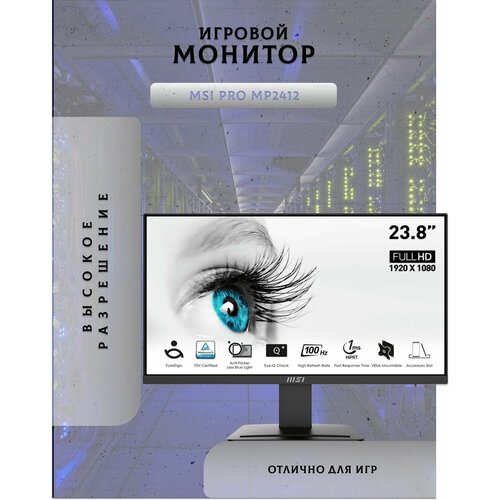 238 Монитор MSI Pro MP2412 черный 19403₽