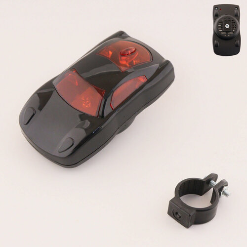 звонок велосипедный черно красный mod 200 ds Сигнал велосипедный с подсветкой (красный, автомобиль) (mod. JY-833) DS
