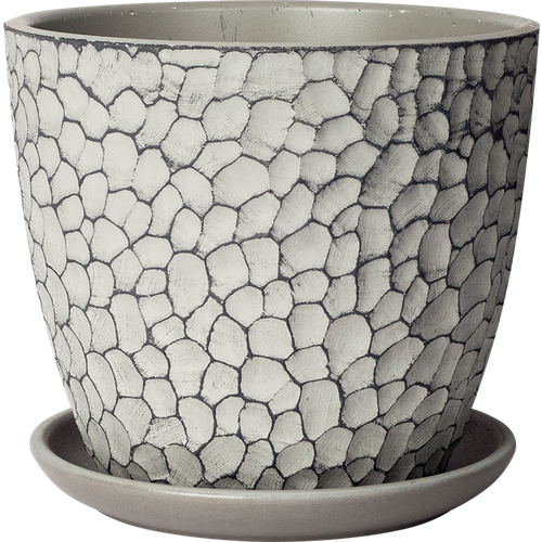 Горшок цветочный Манго 18 v215 л бетон светло-серый 2975₽