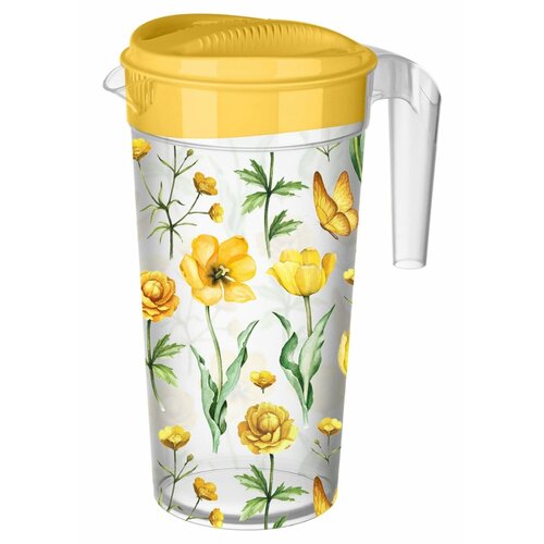 Кувшин для воды и сока с декором тюльпаны 15 литра 420₽