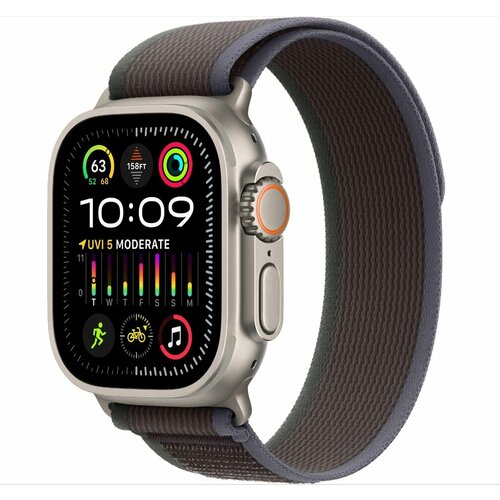 Умные часы Apple Watch Ultra 2 49 мм Titanium Case GPS Cellular Blue Black Trail Loop 7399900₽