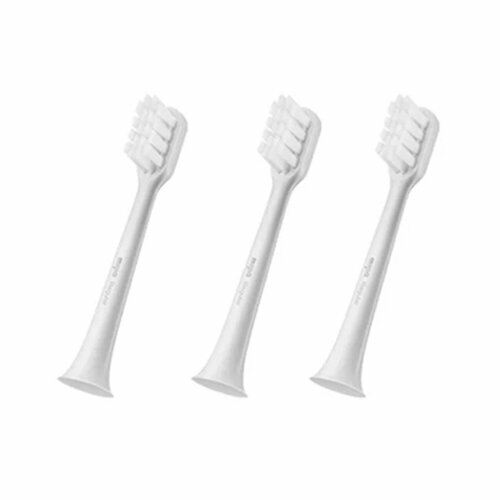 Сменные насадки для электрической зубной щетки Xiaomi Mijia T200 и T200С Sonic Electric Toothbrush в наборе 3 шт. Цвет насадок: белый