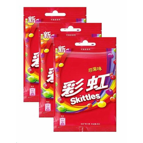 Жевательные конфеты Skittles Классические 40 г х 3 шт