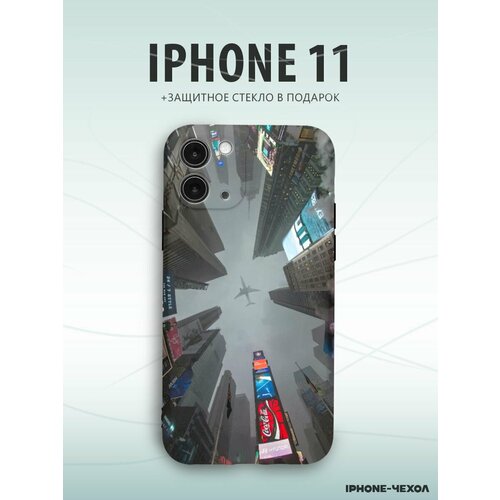 Чехол для телефона Iphone 11 с принтом Таймс сквер нью йорк