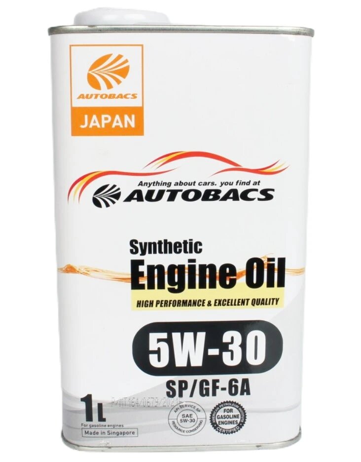 Синтетическое моторное масло AUTOBACS Engine Oil FS 5W30 SP/CF/GF-6A (1л)
