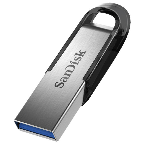 Флешка SanDisk 64GB CZ73 Ultra Flair серебристо-черная USB 3.0